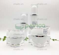 Bộ chai lọ hũ kem đựng mỹ phẩm cao cấp AC-55