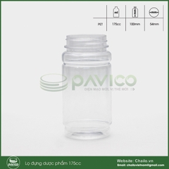 Vỏ lọ đựng dược phẩm thuốc viên 175cc