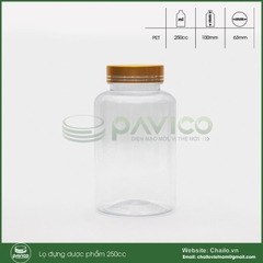 Lọ đựng dược phẩm thực phẩm chức năng 250cc