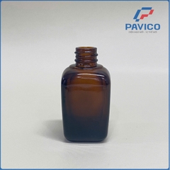 Chai tinh dầu vuông - NÂU - 10ML