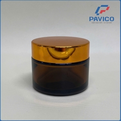 Hũ kem thủy tinh nâu 20g