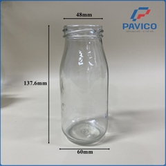 TH240-Chai trà vuông 240ml