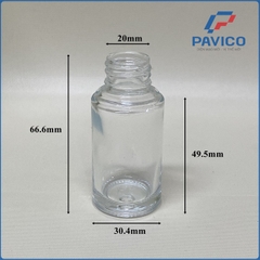 TL20-Chai lotion trong 20ml