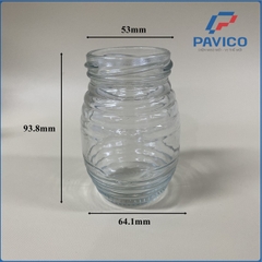 TV160-Hũ thủy tinh con ong 160ml