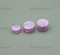 Bộ ba vỏ hũ nhựa đựng mỹ phẩm, kem trị mụn, trị nám 5g 10g 15g
