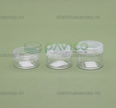 Bộ ba vỏ hũ nhựa đựng mỹ phẩm 10ml  15ml 30ml