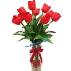 Hoa tulip mầu đỏ