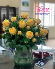 Hoa giả- hoa hồng vàng