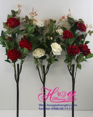 Cành hoa hồng nhung cổ - HC263
