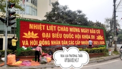 Thảm hoa giả chào mừng đại hội