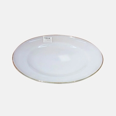 Đĩa nông Opal Trắng 20cm - 551PO