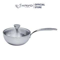 Chảo đúc inox trơn sâu lòng Kaiyo KIW3147