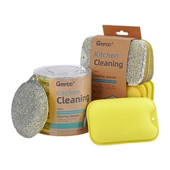 Set 3 miếng bọt biển chùi rửa - Vuông GM-XW011