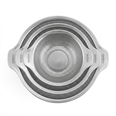 SET 3 RỔ INOX CÓ TAY CẦM GKÖCH MYDH0305 (kt16cm, 20cm & 24cm)