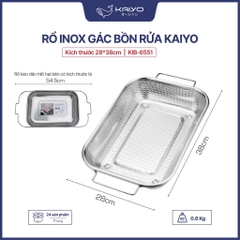 Rổ gác inox trên bồn rửa bát điều chỉnh độ dài Kaiyo