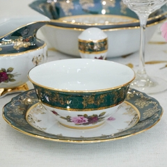 Bộ đồ ăn xanh hoa hồng ZL CE