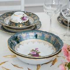 Bộ đồ ăn xanh hoa hồng ZL CE