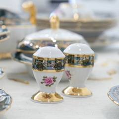 Bộ đồ ăn xanh hoa hồng ZL CE