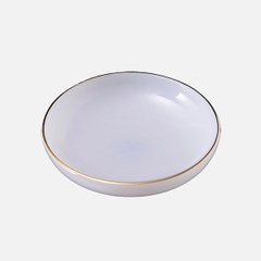 Đĩa chấm Opal Trắng 9cm - 720PO