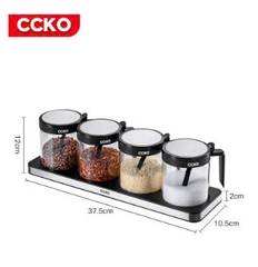 Bộ gia vị CCKO 4 món thủy tinh