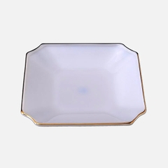 Đĩa vuông Opal Trắng 20cm - 450PO