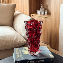 Lọ hoa Samba đỏ 30.5cm Bohemia treasury