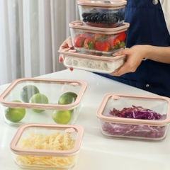 Hộp đựng thực phẩm TT chịu nhiệt Borosilicate Kaiyo
