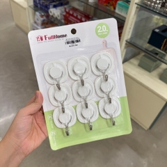 Bộ 9 móc treo dán tường Fullhome 2kg/móc HY92405