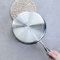 Chảo inox 316 liền khối 5-ply Premium Kaiyo - thành cao