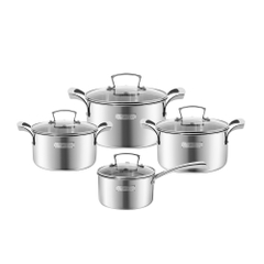 Bộ nồi inox liền khối Elmich Premium EL3100W - 18, 20, 24 quánh 16cm