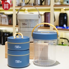 Cặp lồng inox 1040ml 6655 ( 2 ngăn 420+620ml)
