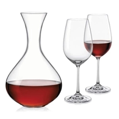 Set 6 ly vang kèm bình rót 1500ml Viola