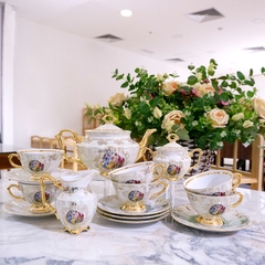 Bộ cà phê xà cừ cô tiên L GR