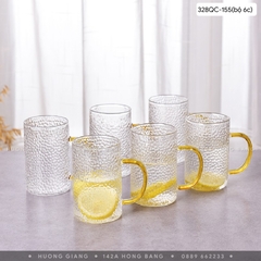 Bộ cốc dẹt quai màu