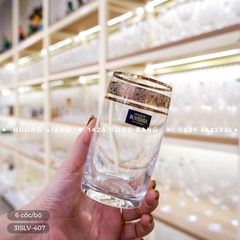 Bộ cốc Ideal 250ml khảm vàng