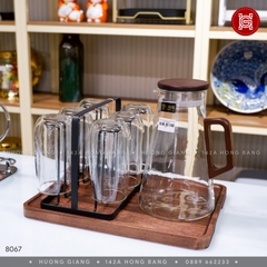 Bộ cốc bình thuỷ tinh kèm khay GNS-TM6842