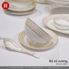 Bộ đồ ăn Sứ Xương 48 món 48761