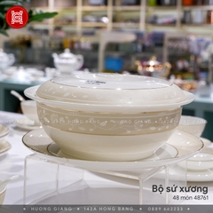 Bộ đồ ăn Sứ Xương 48 món 48761