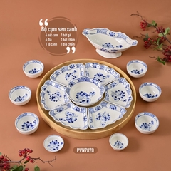 Bộ mặt trời cụm sen xanh + đĩa gà