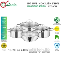 Bộ nồi inox liền khối Catania Maggiore CTP 8744