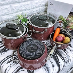 Bộ nồi WMF FUSIONTEC MINERAL POT SET (3 nồi + 1 quánh)