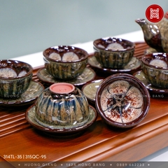 Bộ ấm chén búp sen S1 chân nhỏ Ngọc Thạch Hoa