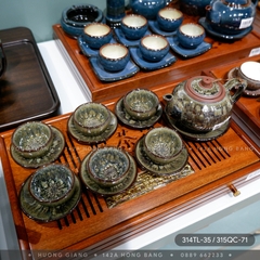 Bộ ấm chén búp sen S1 chân nhỏ Ngọc Thạch Hoa