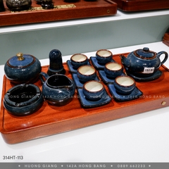 Bộ ấm chén @ xanh lòng trắng +PK
