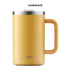 Ca nước giữ nhiệt Lock&Lock Flat Table Mug 730ml vàng LHC4320YEL