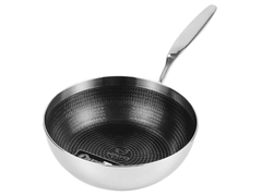Chảo hoa văn nổi Tri-ply đáy liền sâu lòng Kaiyo 26cm