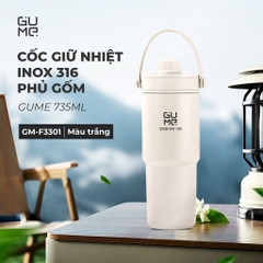 Bình giữ nhiệt inox 316 phủ gốm Gume 735ml