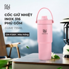 Bình giữ nhiệt inox 316 phủ gốm Gume 735ml