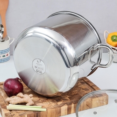 Nồi luộc gà inox 304 Kaiyo 16L - 30cm
