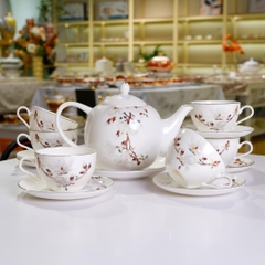 Bộ tách trà Sứ Xương 14 món 130-800ml 145407